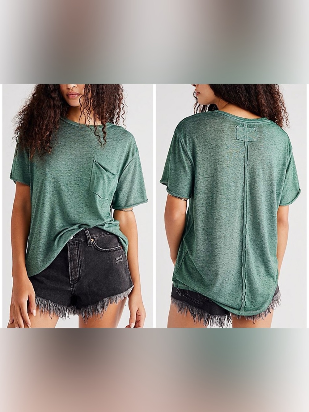 We The Free Vella Tee Size XS Green